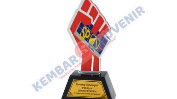 Piala Bahan Akrilik Pemerintah Kabupaten Rokan Hulu